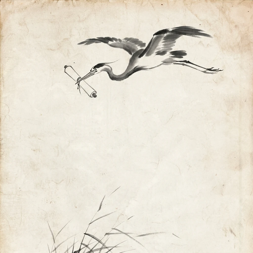 Sumi-e ink art of a brush writing across a scroll — auto-drafted blogs
