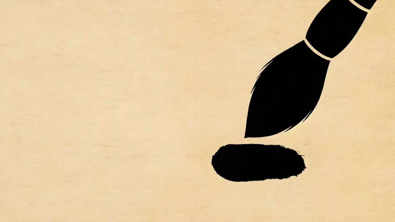 Sumi-e ink brush illustration representing professional graphic design services in Charlotte NC