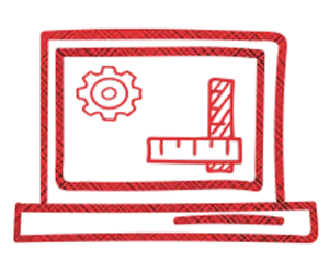 Red Web Design Logo