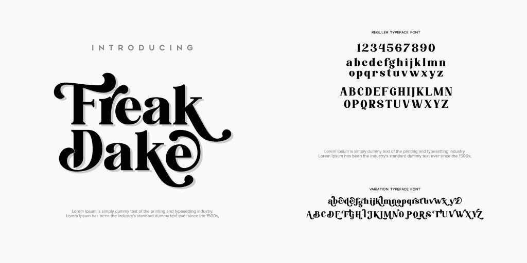 Freak Dake Font type